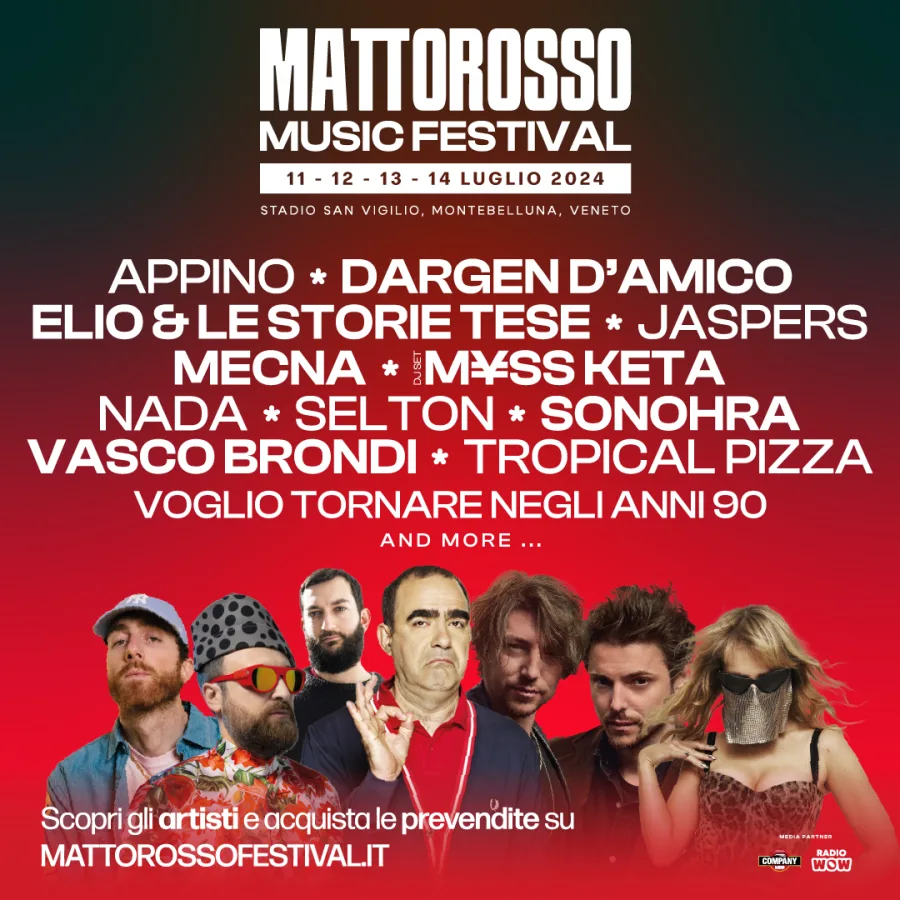 Mattorosso Music Festival: Il post con tutto il cartellone
