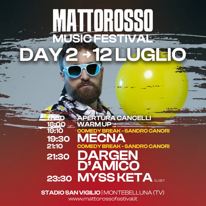 Mattorosso Music Festival: Day 2 · 12 luglio