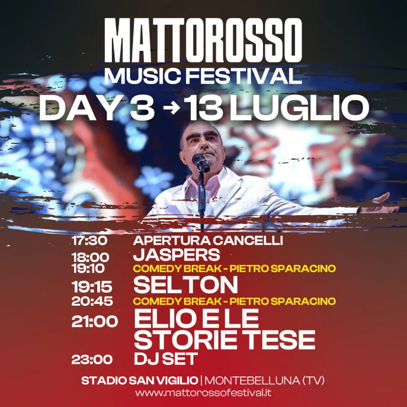 Mattorosso Music Festival: Day 3 · 13 luglio