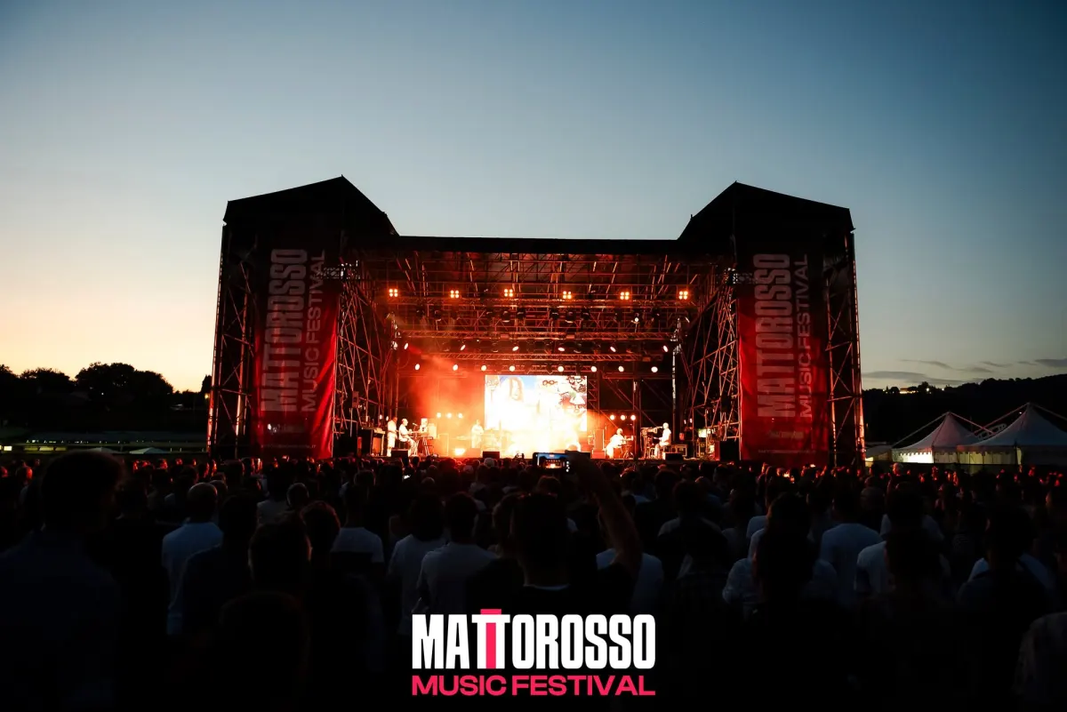 Mattorosso Music Festival: Il palco al tramonto