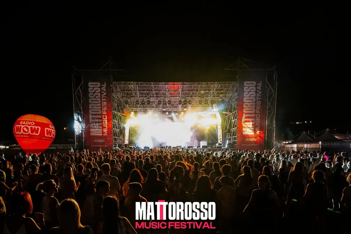 Mattorosso Music Festival: Il palco di sera