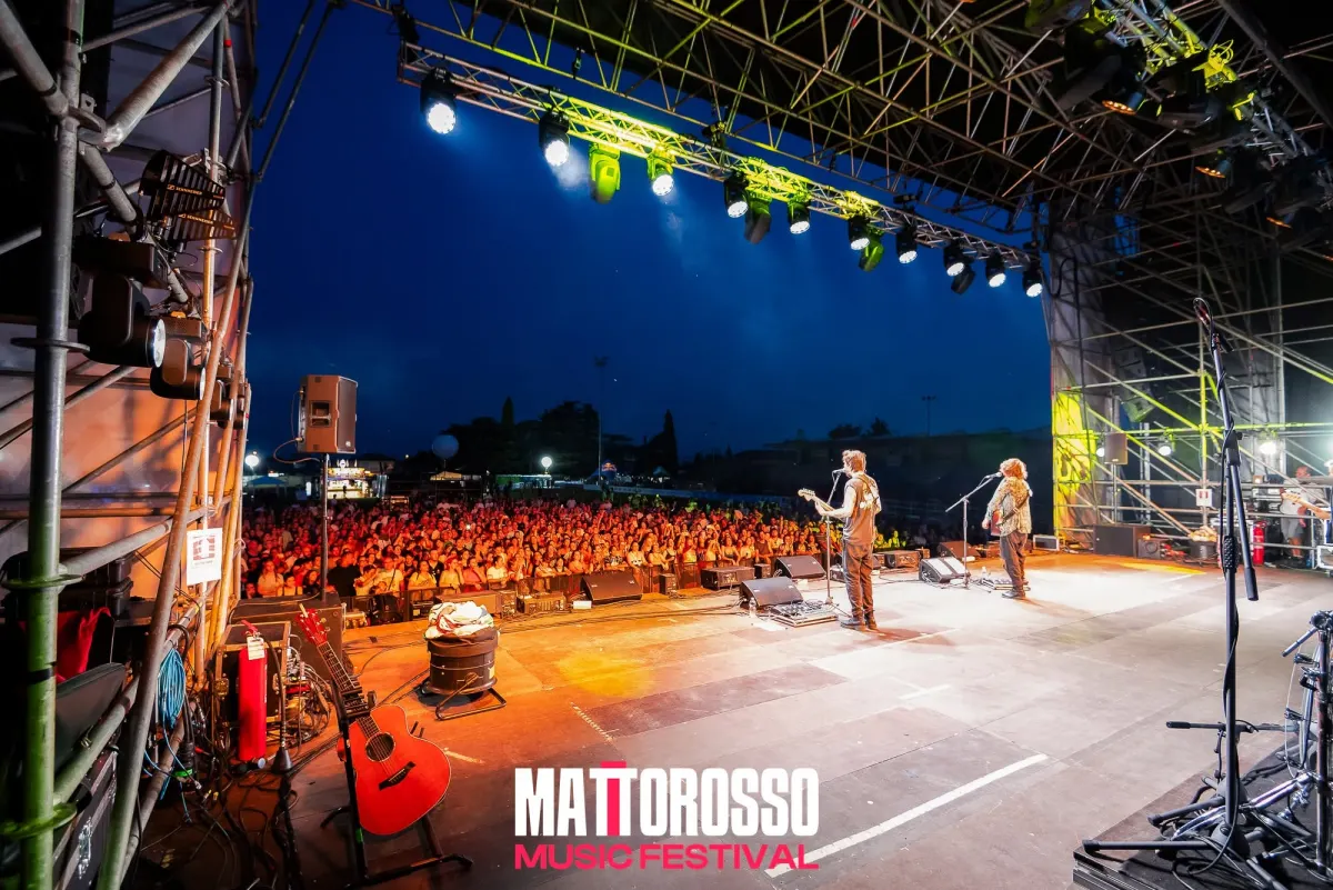 Mattorosso Music Festival: Il palco dall'alto