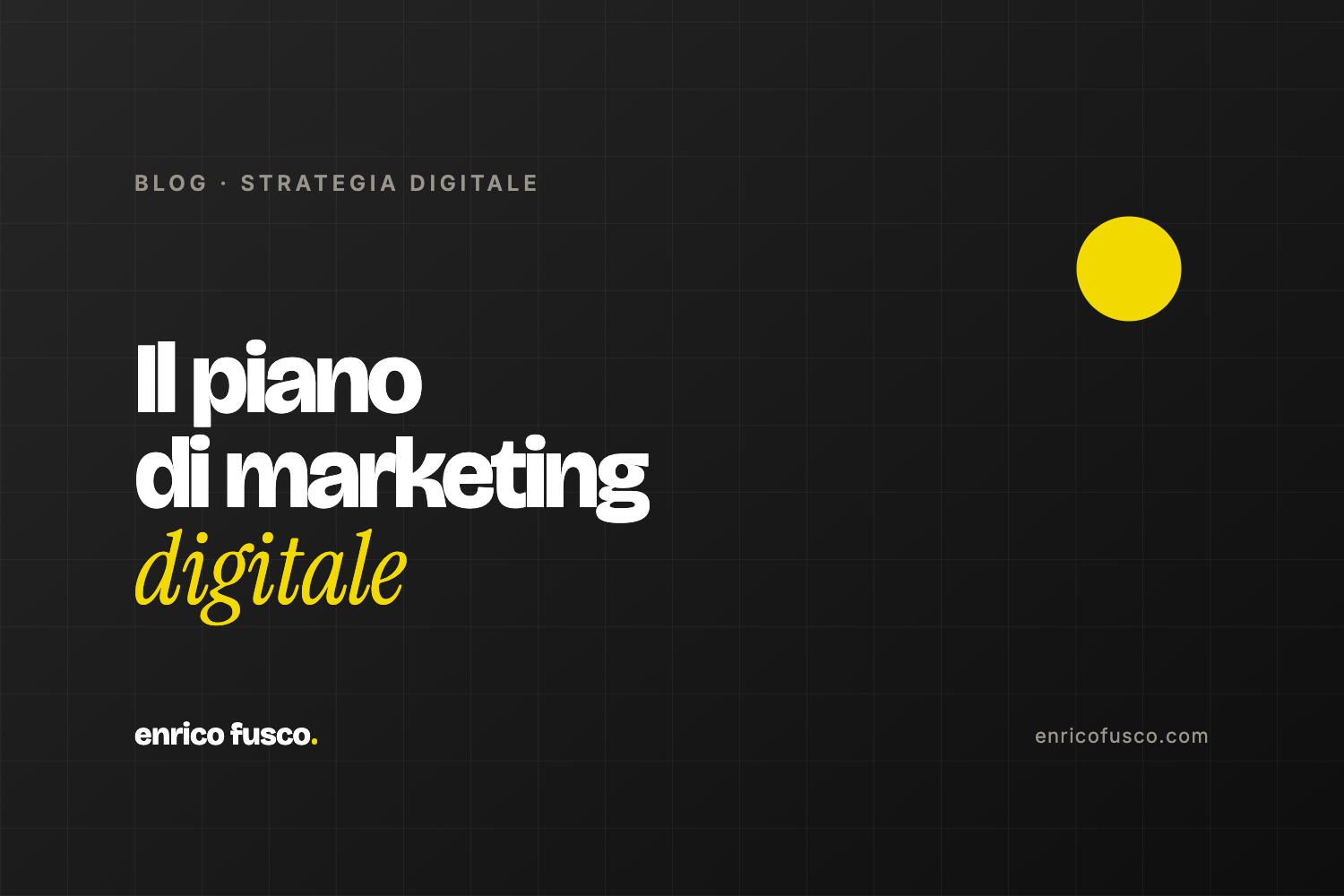 Come creare un piano di marketing digitale per la tua azienda