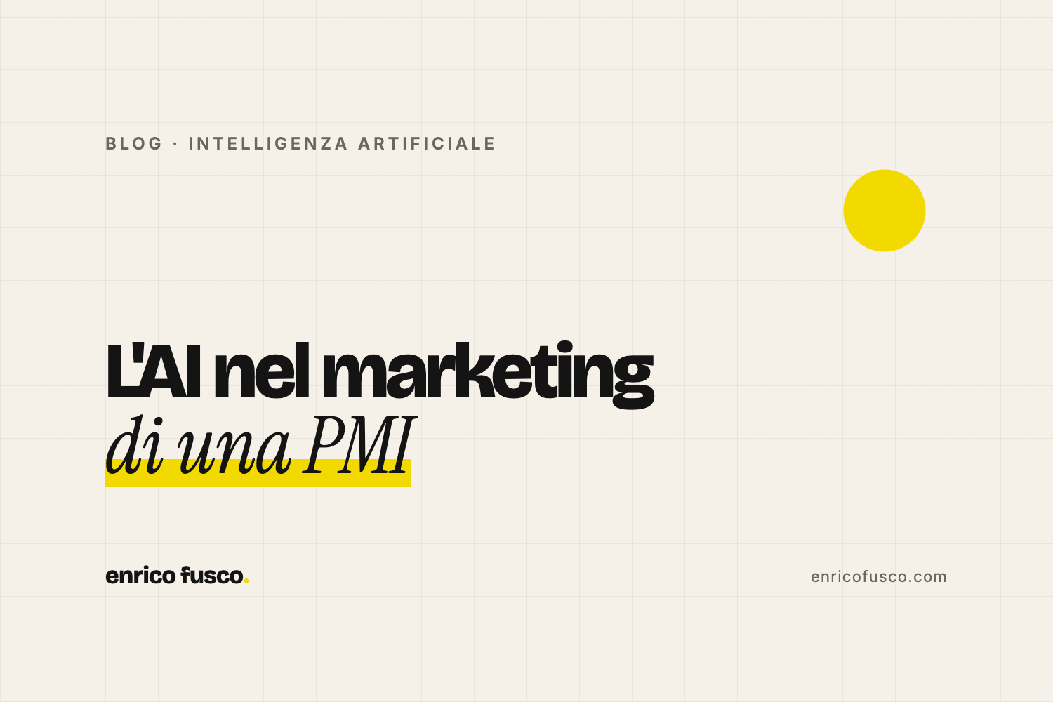 Intelligenza artificiale nel marketing: come usarla in una PMI