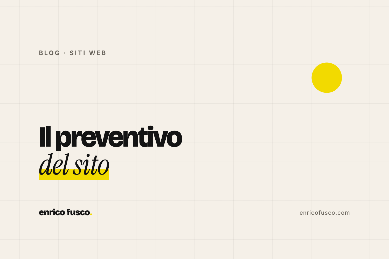 Preventivo sito web: cosa deve contenere (con esempio)
