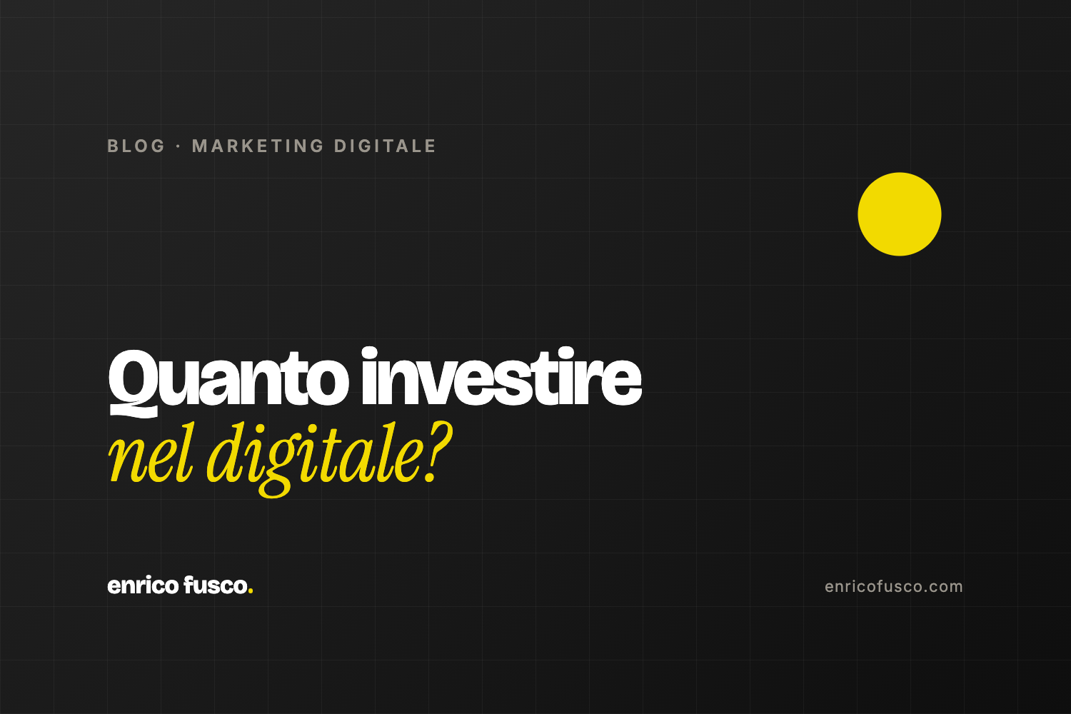 Quanto investire nel marketing digitale per una PMI?