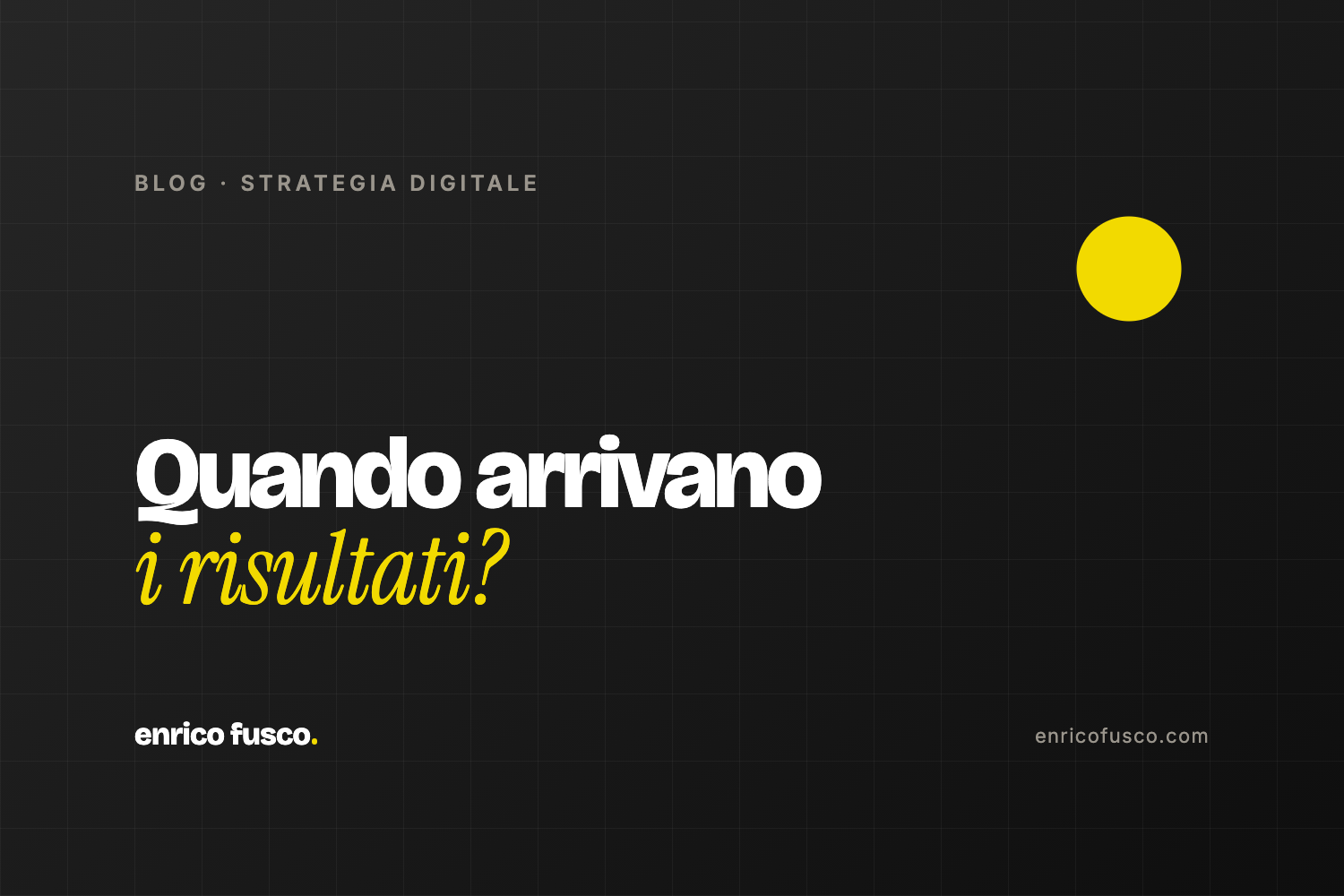 Quanto tempo serve per vedere i risultati del marketing digitale?